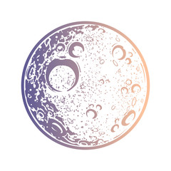Illustration of the moon