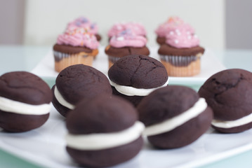 Kaffee mit Kuchen Cupcake