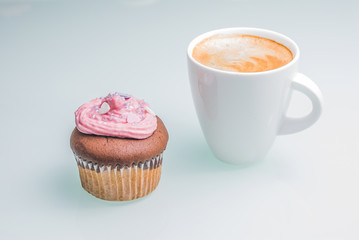 Kaffee mit Kuchen Cupcake