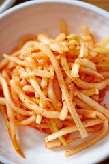 Korean radish kimchi 