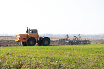 Tractor in the field