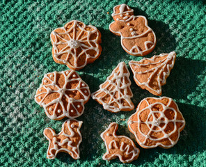 Christmas gingerbread cookies 