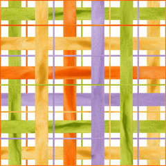 checked fabric pattern. check plaid seamless texture. watercolor tartar background