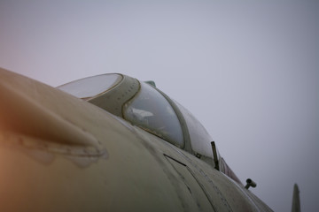 old russian military aircraft su 17m3 closeup