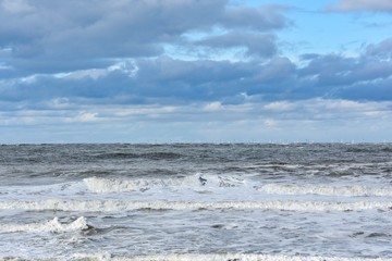 Nordsee Wellen im Herbst