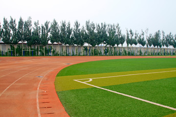 pitch and the red plastic runway