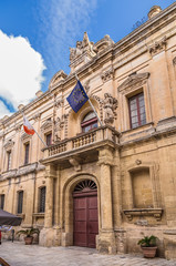 Mdina, Malta. Korte Capitanale - former residence of the District Court, 1728