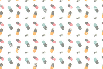 graphic pattern with the tablet. topic of drugs.