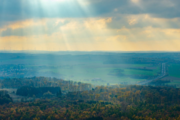 high view of the highway in Germany