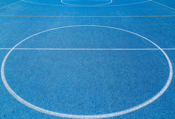 Fototapeta na wymiar Basketball. Rubber. Part Of. Lines. Court