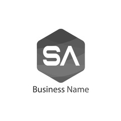 Initial Letter SA Logo template design