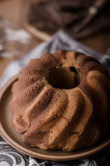 Monkey bread with chocolate, food photography