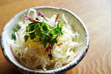 Sprout and cabbage salad 