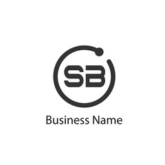 Initial Letter SB Logo template design