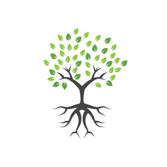 Tree graphic design template vector illustration isolated