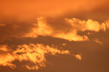 Golden Clouds Of Sunset, Edmonton, Alberta