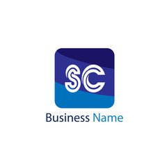 Obraz premium Initial Letter SC Logo template design