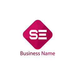 Initial Letter SE Logo template design