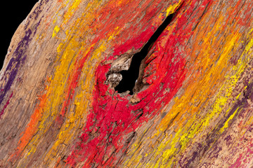 colorful wooden closeup
