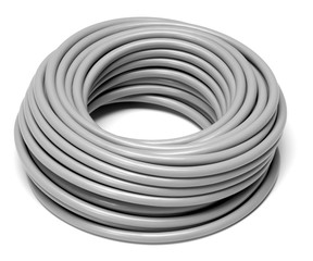 rolled grey cable