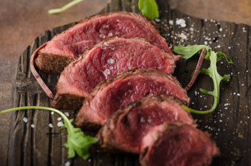 Homemade Beef Steak rare