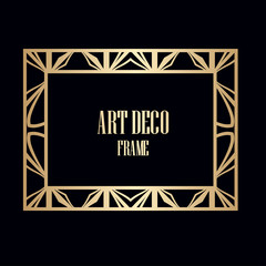 Art Deco border frame
