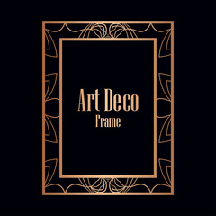 Art Deco border frame