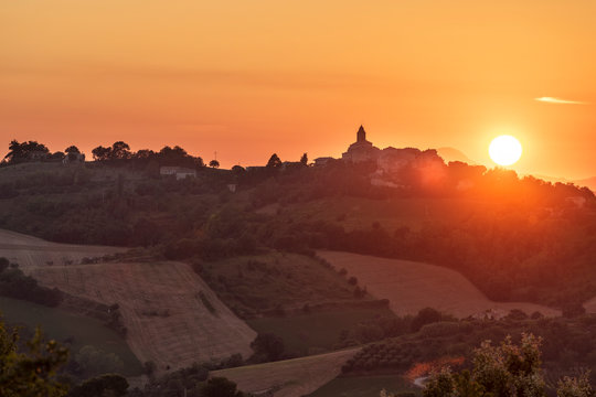 Petritoli, province of Fermo, Marche, Italy, Europe.