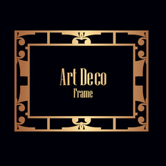 Art Deco border frame