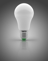 LED light bulb on an isolated background
