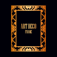 Art Deco border frame