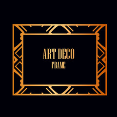 Art Deco border frame