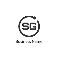 Initial Letter SG Logo template design