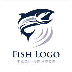 Fish logo design idea, Seafood restaurant