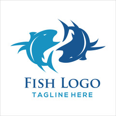Fish logo design idea, Seafood restaurant