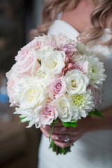flower bouquet hair hand wedding event bride groom love color spring