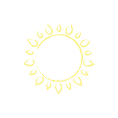 Sun icon. vector illustration