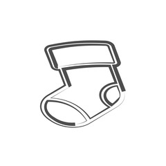 sock design icon. vector illustration