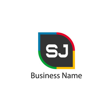 Initial Letter SJ Logo template design