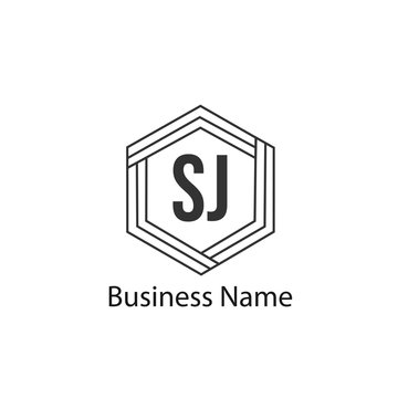 Initial Letter SJ Logo template design