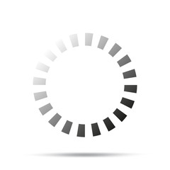 Loading icon. Vector illustration isolated on white background.