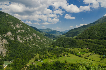 Naklejka na ściany i meble Tara Canyon, Montenegro