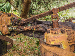 Antique farm equipment