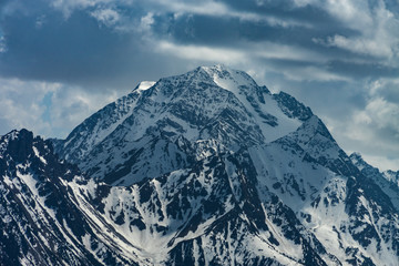 mountains in spring, habicht