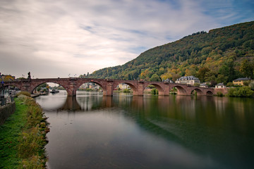 Fototapeta na wymiar Alte Brücke, Heidelberg, Baden-Württemberg, Deutschland 