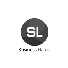 Initial Letter SL Logo template design