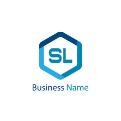 Obraz premium Initial Letter SL Logo template design