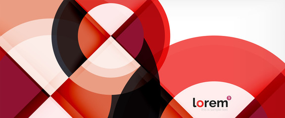 Obraz premium Circle abstract background, geometric modern design template