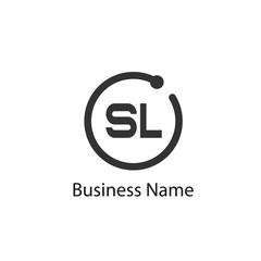 Obraz premium Initial Letter SL Logo template design