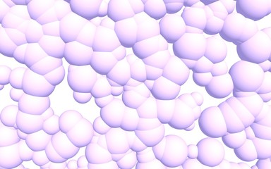 3d rendering picture of pink balls. Abstract wallpaper and background. 3D illustration